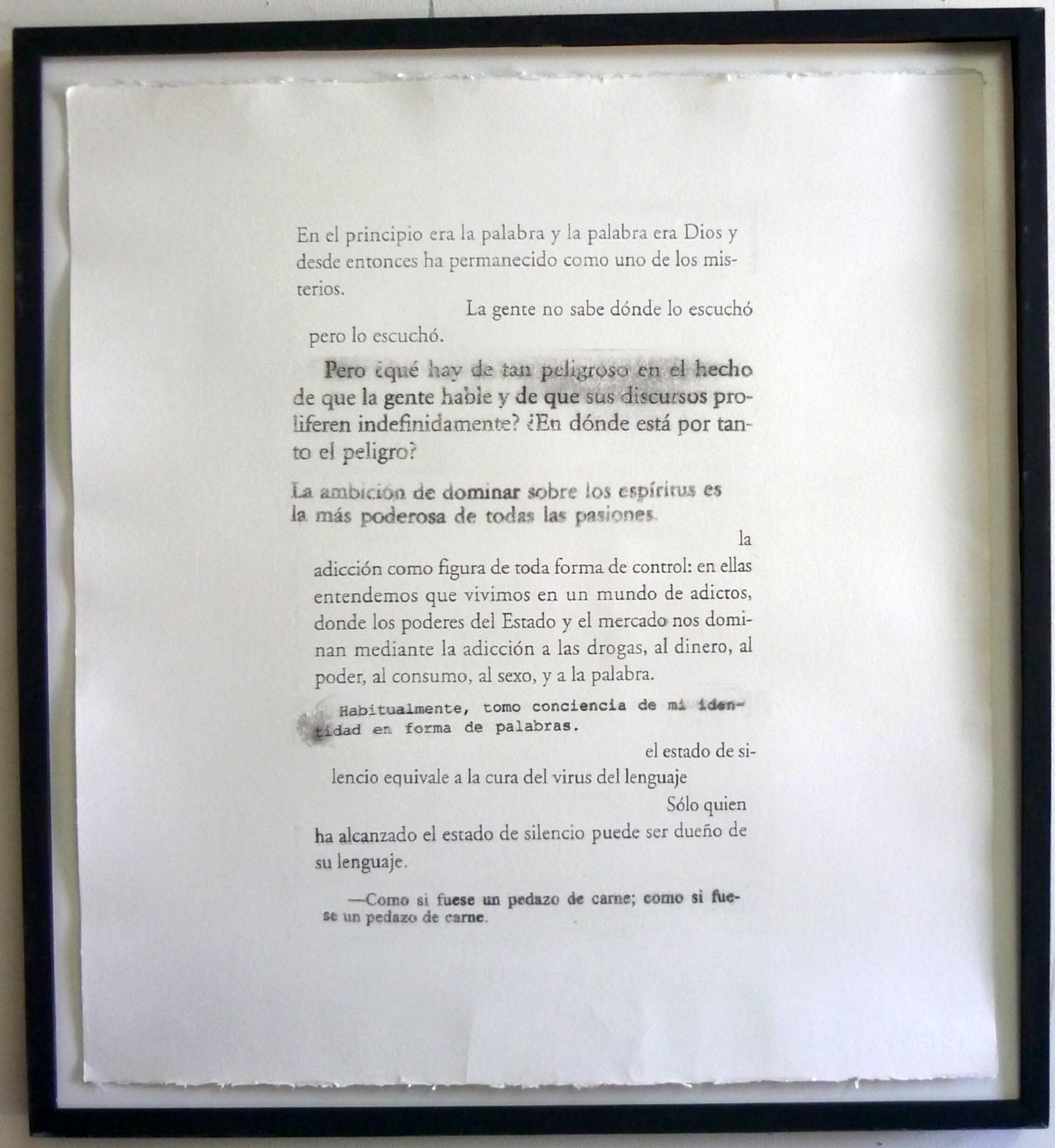 "Manifesto for Manipulation", cut-up transfer print by Lole Remón, 2017